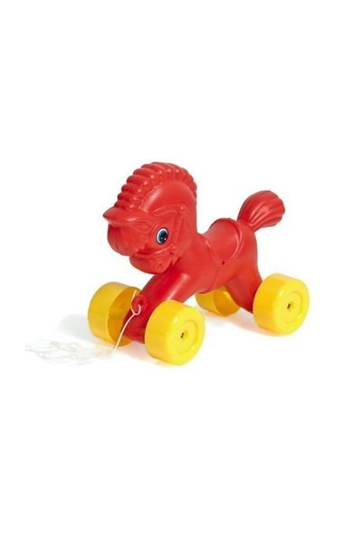 Huby Toys Ponei de plastic cu roți Huby Toys, culori diverse