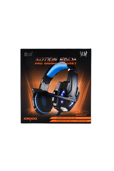 OEM G9000 Ακουστικά Gaming (3.5mm / USB) Μαύρα