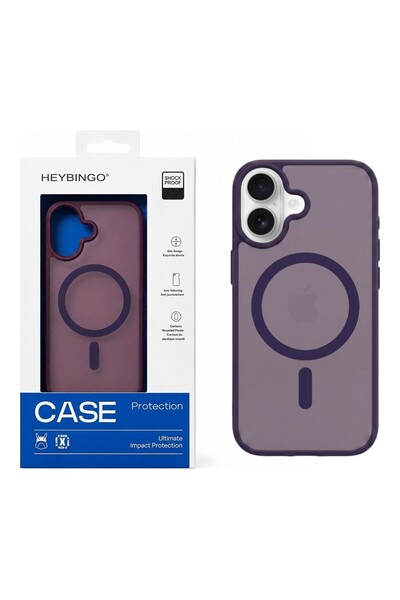 HEYBİNGO Husă X-Man pentru iPhone 17, Mov, MagSafe, Subțire, Rezistentă la șo...