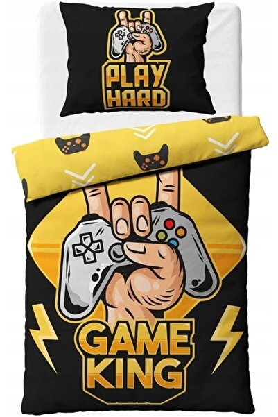Bedtex Lenjerie de pat din bumbac, gamer, King size