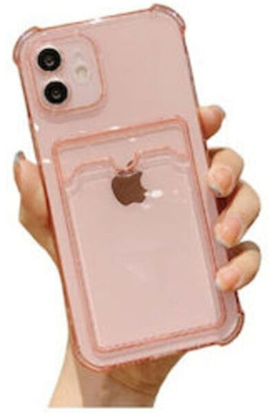 OEM Ημιδιαφανής Πίσω Θήκη Σιλικόνης Ροζ (iPhone 12 / 12 Pro) Κωδικός: 5346323