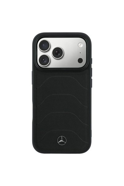 Mercedes Benz Husă MagSafe Mercedes-Benz din piele și plasă, cu design Bow Li...