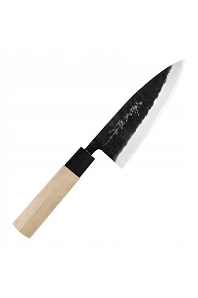 Tojiro Cuțit DEBA Shirogami 2 Negru Ciocănit 15 cm oțel carbon