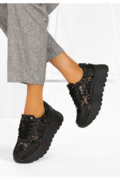 B T Shoes Sneakers cu platformă Densia V2 negri