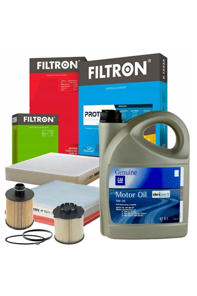 Filtron Kit filtre pentru Opel Insignia 2.0 Cdti + Ulei GM 5W30 5L