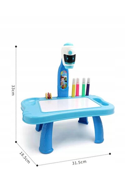 LeanToys ND24_20506 Mini Proiector Robot de Masă 2-în-1 Akceso