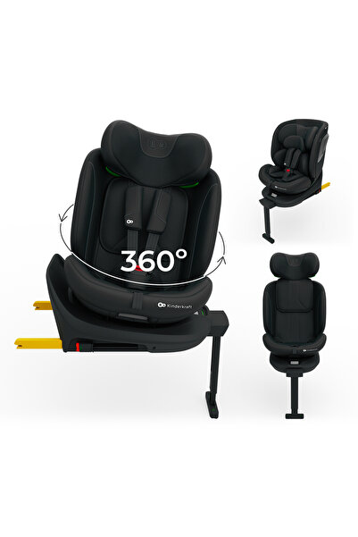 Kinderkraft Scaun auto I-360 2 PLUS i-Size 2026 NEGRU