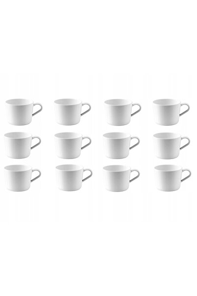 IKEA 365+ Cană, albă, porțelan fin, set de 12, 360 ml
