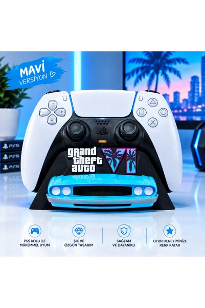 DNS 3D PS5 DualSense Uyumlu GTA 6 Temalı Oyun Kolu Standı