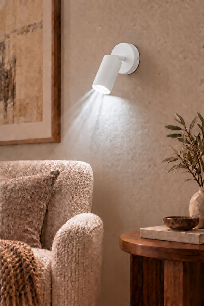 Modavize Spoti Sconce (White Light) Modern Design White Color Living Room Bed...