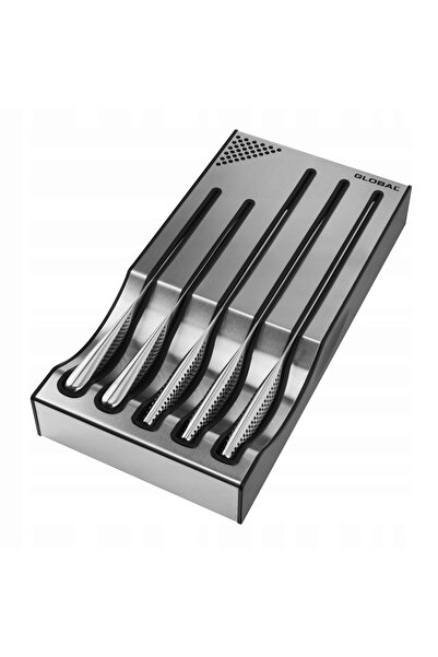 Global SET DE CUȚITE CU BAZĂ Classic Dock Set, un set universal din oțel, 5 p...