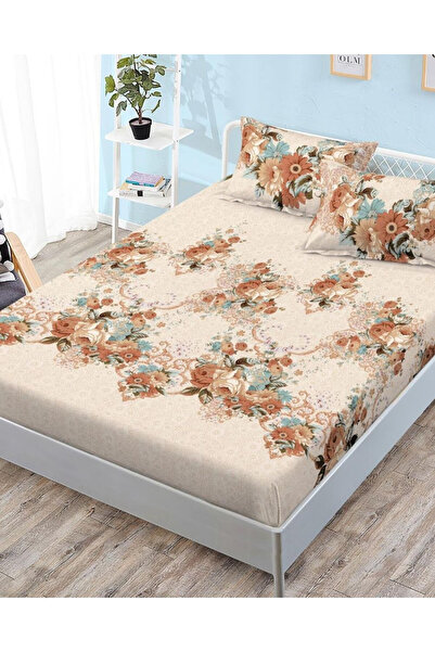Pucioasa Home Husa de pat cu elastic si 2 fete de perna, tesatura tip finet, ...