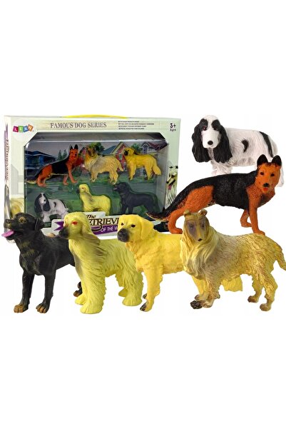 LeanToys ND24_12273 Set de 6 figurine Psow Câini