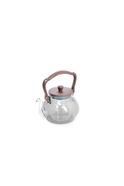 Lava Glass Teapot with Wooden Handle from Lava
