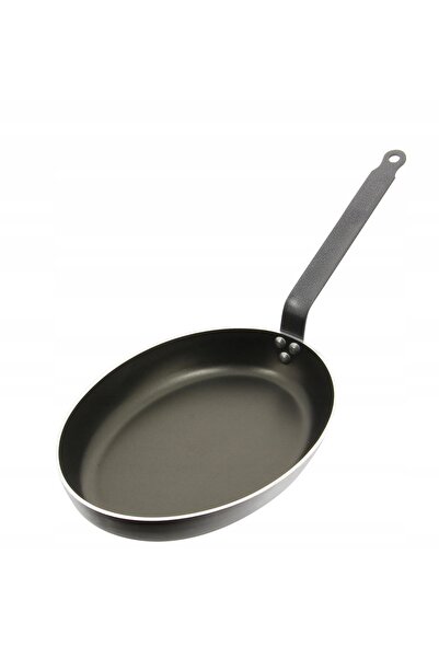 De Buyer Tavă ovală Choc 36x26 cm, din aluminiu, cu strat antiaderent, negru