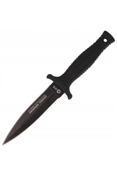 K25 Cuțit tactic, pumnal 12,5 cm, oțel 7Cr17MoV, teacă din nailon