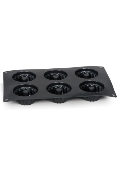 Patisse Formă de silicon STARFLEX pentru 6 mini brioșe 29x17 cm