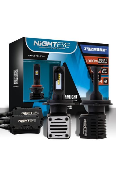 OEM LED Λάμπες 2ΤΜΧ 40W 6000LM H4 12V/24V 6500K A393 N1 NIGHTEYE