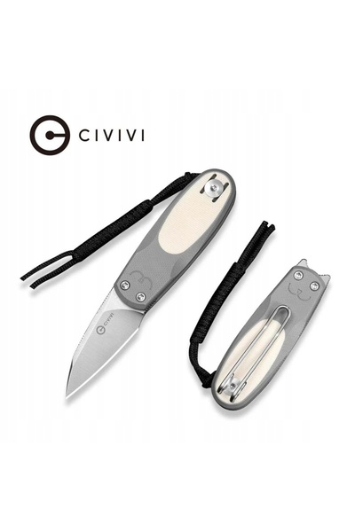 Civivi Purr Nitro-V Cuțit G10 Gri și Fildeș