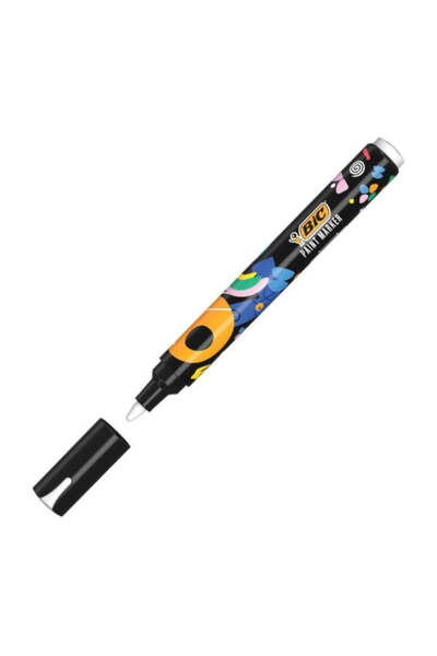 Bic Ακρυλικός Μαρκαδόρος Σήμανσης με Στρογγυλή Μύτη 4.5mm Λευκό