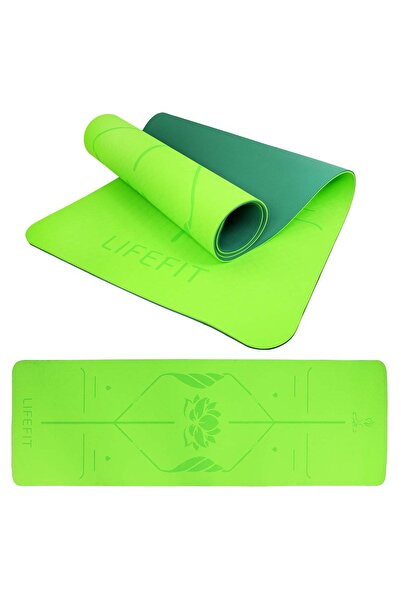 LifeFit Saltea de yoga LOTOS DUO, 183x58x0,6, verde
