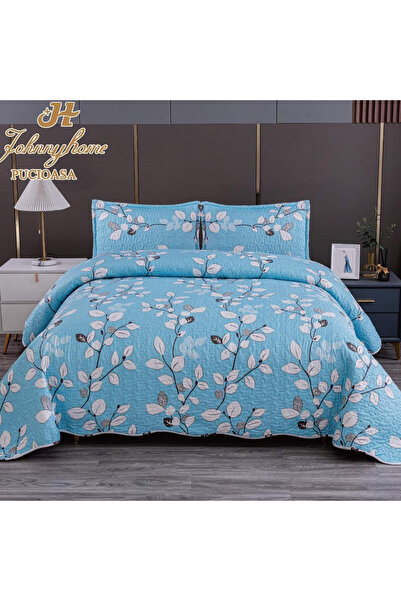 Pucioasa Home Cuvertura de pat cu 2 fete, 100% PES, 3 piese, pat 2 persoane, ...