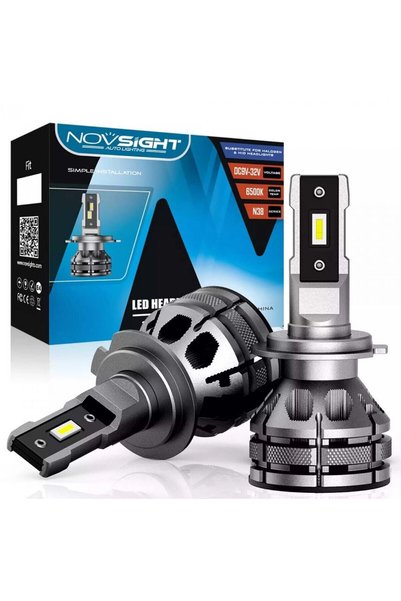 NOVSIGHT Λαμπτήρες LED H7 9-32V 2 TMX- 40W 7.500LM 6500K IP68 A500 N38