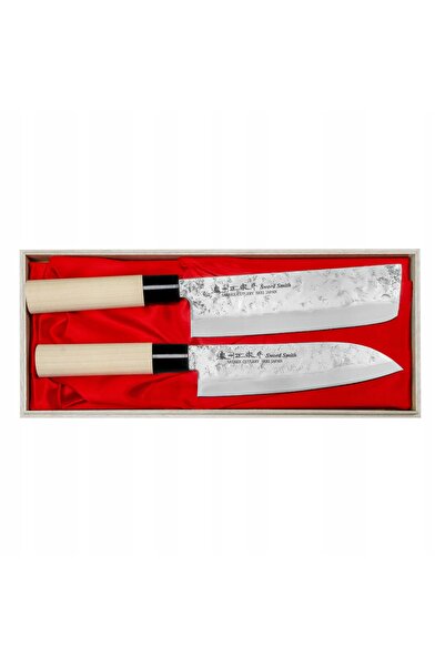 Satake Set de cuțite Nashiji santoku 17 cm + nakiri 16 cm
