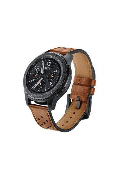 OEM Λουράκι 22mm Γνήσιο Δέρμα Redmi Watch 5 Active 5 Lite Καφέ