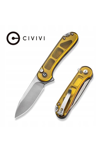 Civivi Cuțit Button Lock Elementum II Ultem Amber