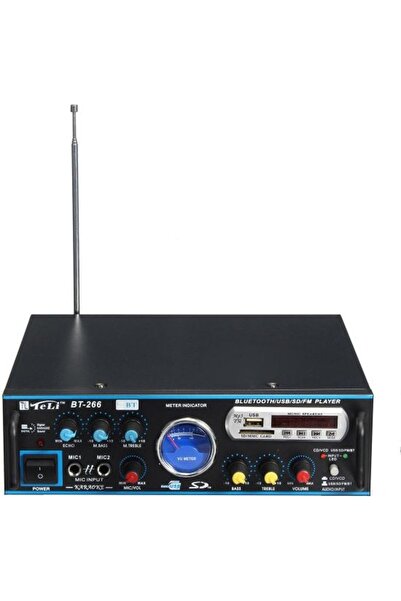 OEM Ενισχυτής με λειτουργία Karaoke BT-266 σε Μαύρο Χρώμα