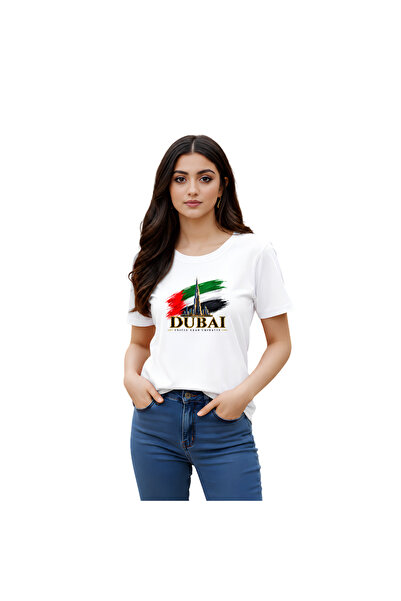 PRINTSHOP4ME Dubai Design Printed Souvenir T-Shirt for Women