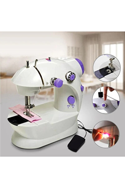 varioshop ® Mini Ραπτομηχανή, Φορητό, 2 Ταχύτητες, Περιλαμβάνεται πεντάλ ποδι...