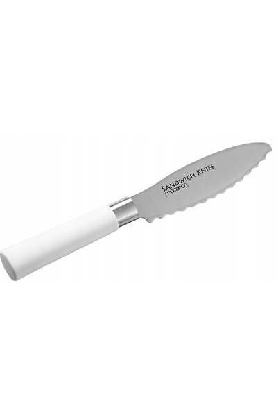 Satake CUȚIT UNIVERSAL Macaron american zimțat 14,5 cm Alb