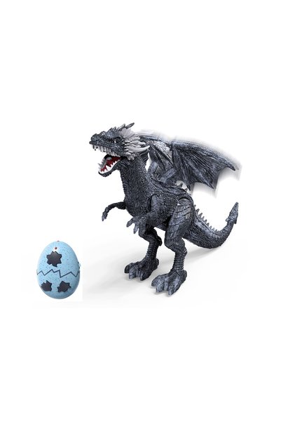 Wiky Dragon de gheață cu telecomandă (RC) care produce fum și efecte (56 cm)