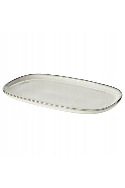IKEA GLADELIG Farfurie, gri 31x19 cm