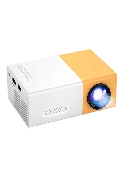 Trendily Mini Projector, Vamvo, 1080P, Λευκό/Πορτοκαλί