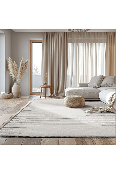 Beauty Home Ζεστό Χαλί Τέχνης 9637 67x140 Εκρού