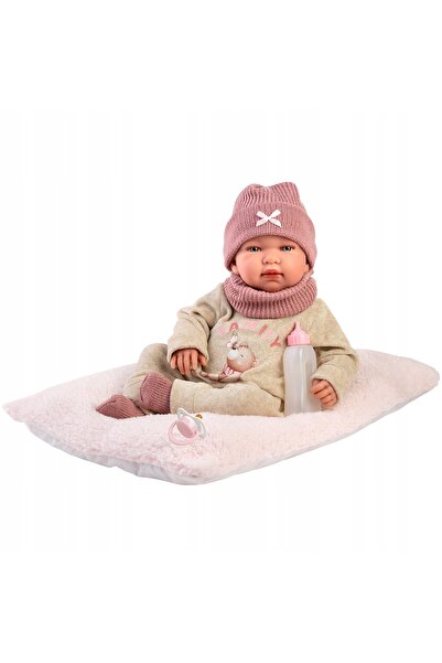 Llorens 84488 PĂPUȘĂ NOU-NĂSCUTĂ - păpușă cu sunete și corp moale, 44 cm