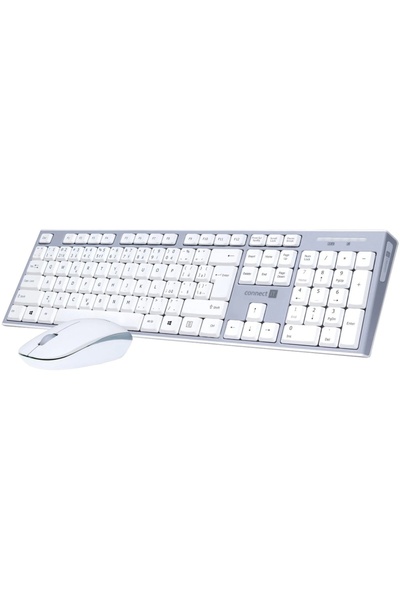 Connect IT Set tastatură și mouse wireless alb (CKM-7510-EN)