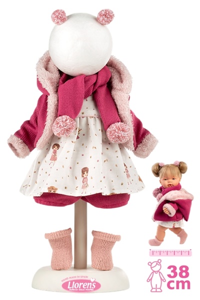Llorens P38-364 rochie pentru păpușă, mărime 38 cm