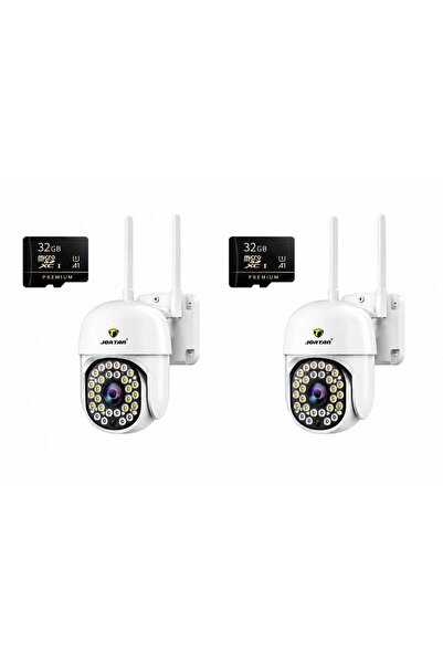 Jortan Πακέτο 2X Κάμερες παρακολούθησης WiFi εξωτερικού χώρου 1080P Full HD, ...