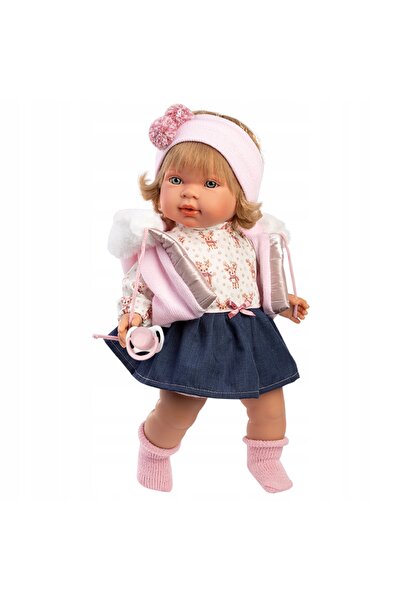 Llorens 42170 CARLA - real. Păpușă cu sunete și material moale, 42 cm