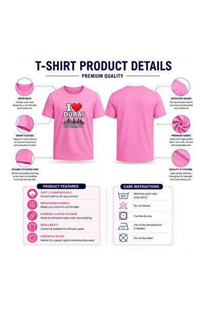 PRINTSHOP4ME Dubai Design Printed Souvenir T-Shirt for Women
