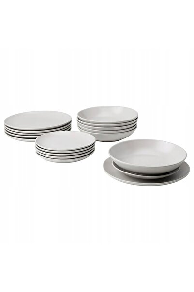 IKEA FARGKLAR Serviciu de masă elegant pentru 6 persoane - 18 piese, cu aspec...