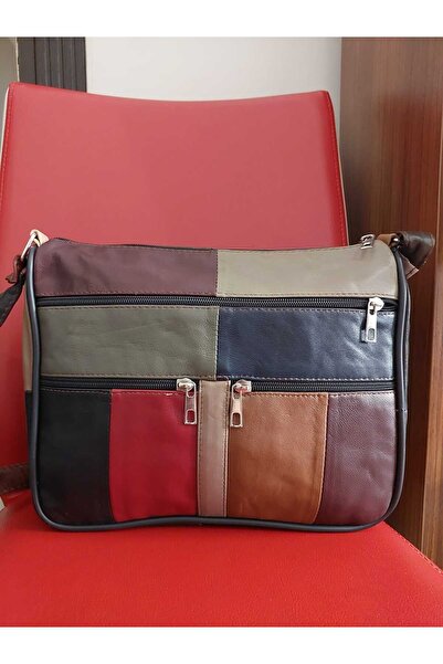 atter ДАМСКА ЧАНТА ОТ ЕСТЕСТВЕНА КОЖА (28 СМ X 24 СМ)