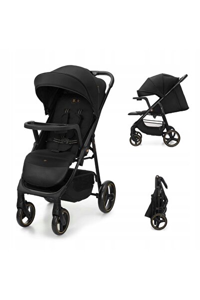 Kinderkraft TRIG cărucior pentru bebeluși cu 3 tăvi 2026 ONYX BLACK