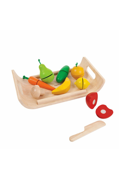 PLANTOYS Assorted Fruit & Vegetable — Wooden Dollhouse & Accessories