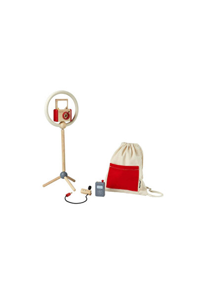 PLANTOYS Vlogger Kit — Wooden Pretend Play Set