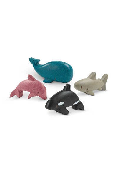 PLANTOYS Sea Life Set — Wooden Toddler Toy